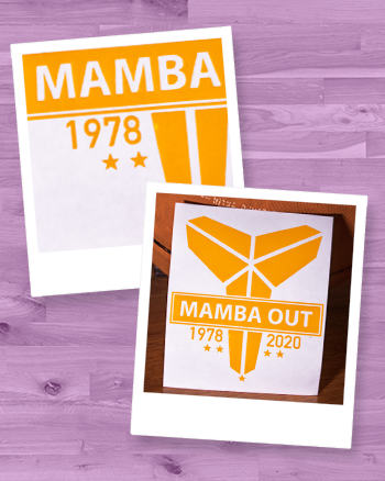 Mamba Out Memoriam Vinyl Decal